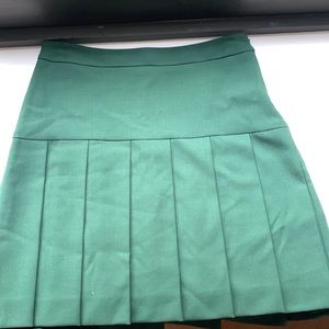 Brooks brothers red fleece pleated skirt